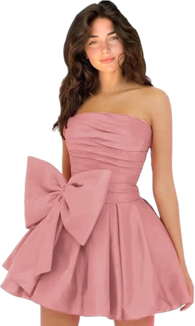 Dressystars Royal Blue Homecoming Dress Taffeta Strapless Short Party Dress