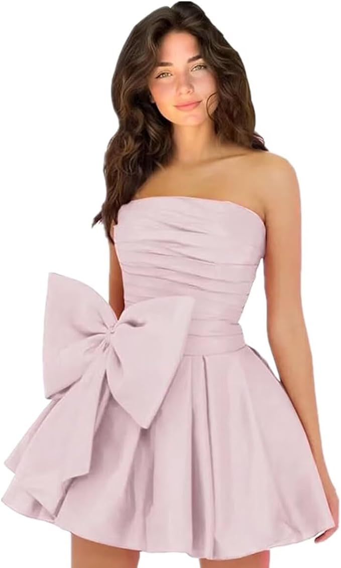 Dressystars Royal Blue Homecoming Dress Taffeta Strapless Short Party Dress