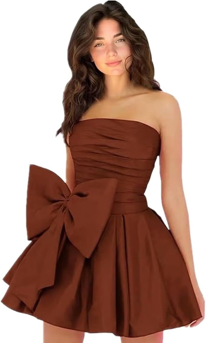 Dressystars Royal Blue Homecoming Dress Taffeta Strapless Short Party Dress