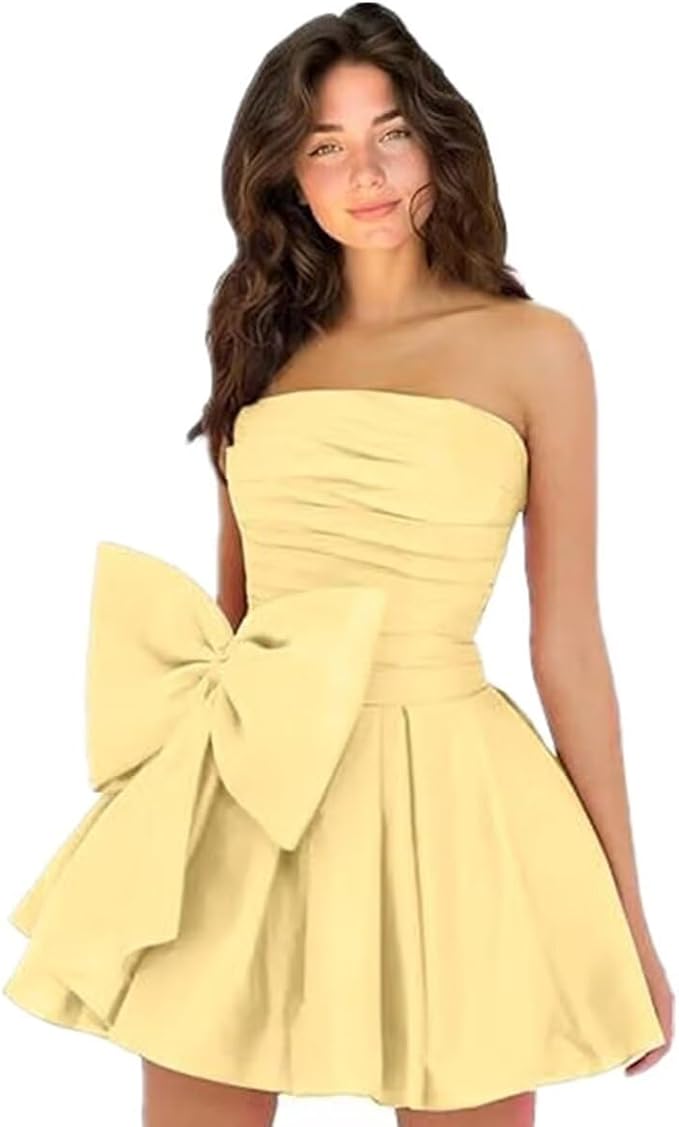 Dressystars Royal Blue Homecoming Dress Taffeta Strapless Short Party Dress