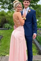 Dressystars Satin Spaghetti Straps Aqua Blue Long Prom Dress With Ruffles Formal Evening Gown