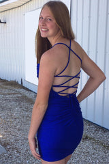 Dressystars Simple Black Homecoming Dress Corset Tight Short Prom Dress