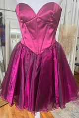 Dressystars Simple Blue Homecoming Dress Corset A-Line Short Prom Dress