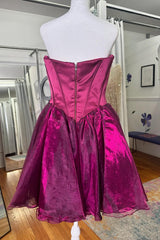 Dressystars Simple Blue Homecoming Dress Corset A-Line Short Prom Dress