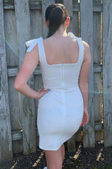 Dressystars Simple Homecoming Dress Tight Prom Dress with Slit