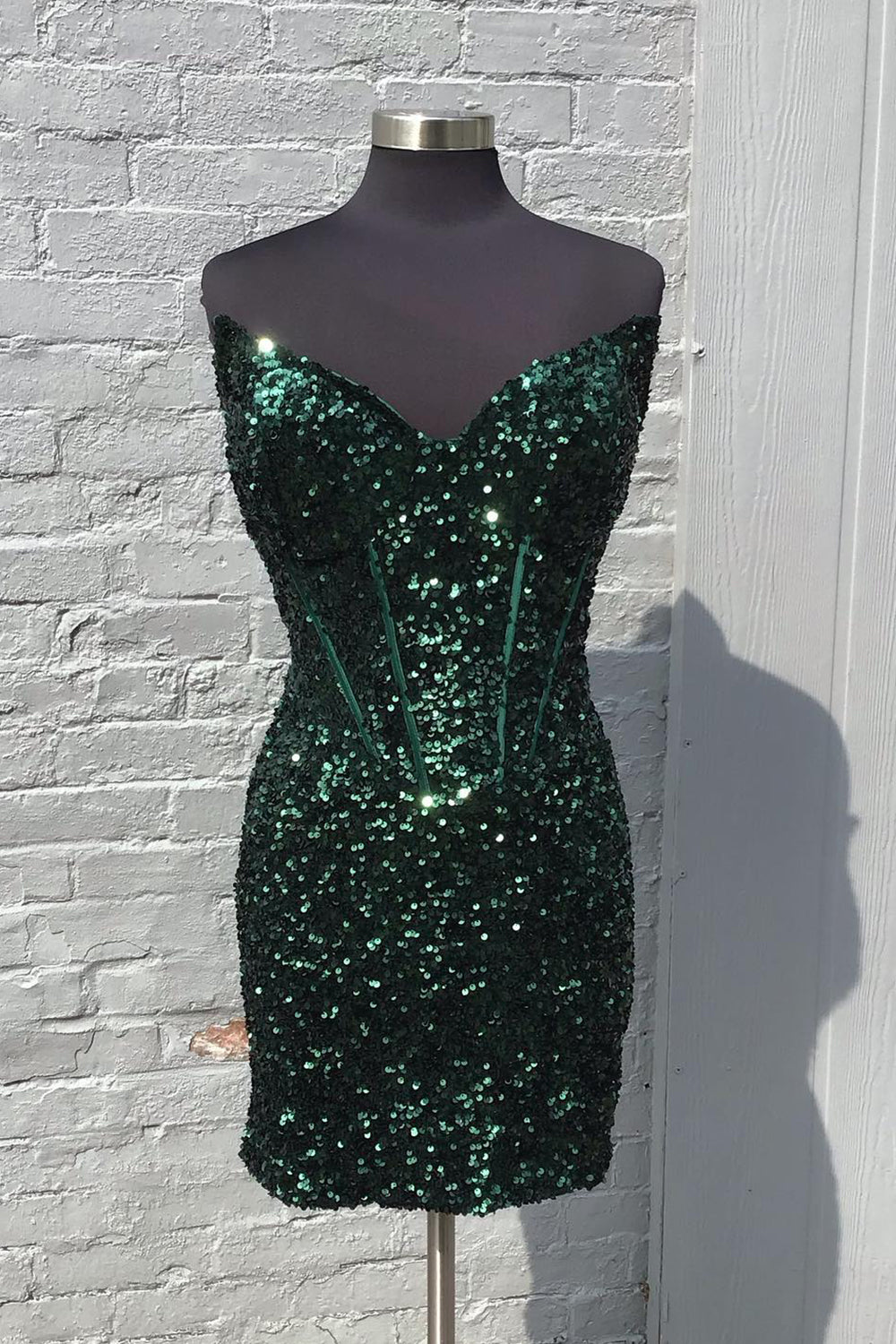 Dressystars Strapless Corset Royal Blue Homecoming Dress Tight Short Prom Dress