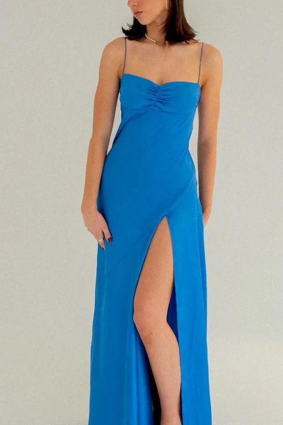 Dressystars Stylish Sheath Spaghetti Straps Pink Party Dress With Criss Cross Back Formal Evening Gown