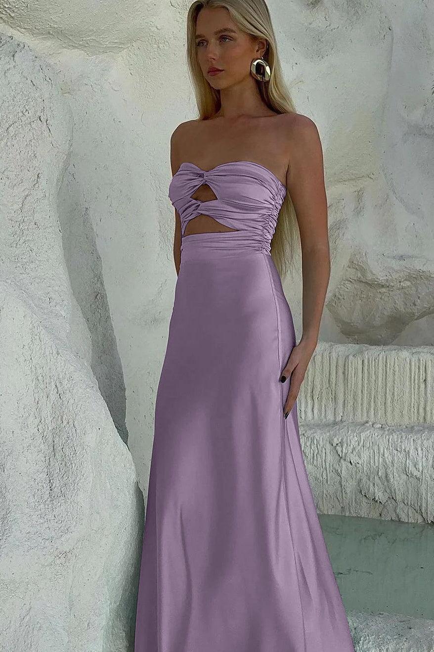 Dressystars Stylish Sheath Sweetheart Blue Long Party Dress With Keyhole Formal Evening Gown