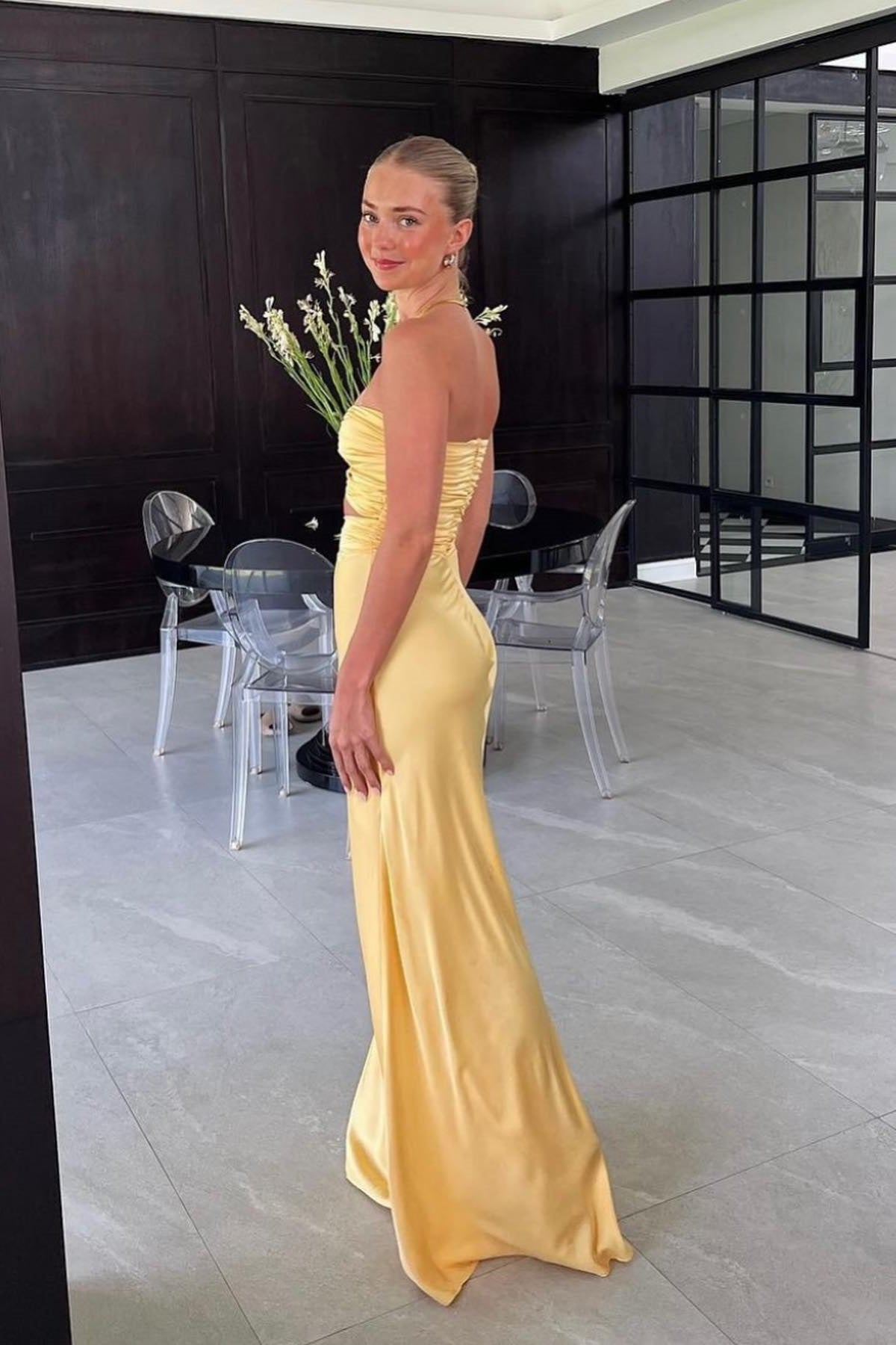 Dressystars Stylish Sheath Sweetheart Blue Long Party Dress With Keyhole Formal Evening Gown