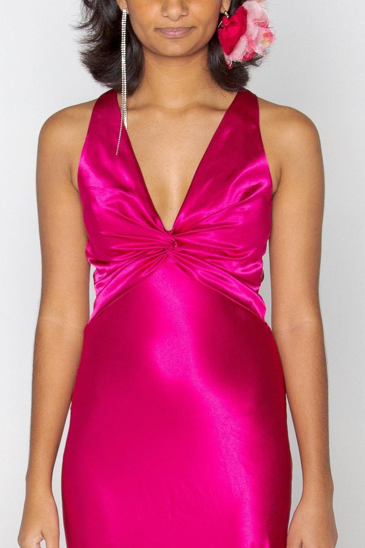 Dressystars Stylish Sheath V Neck Green Long Party Dress With Open Back Bowknot Formal Evening Gown