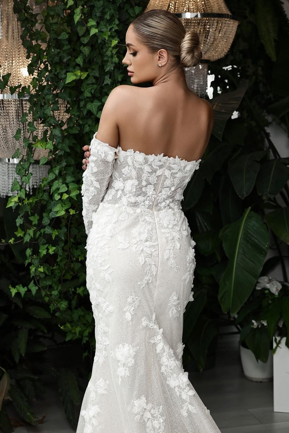 Dressystars Sweetheart Mermaid Wedding Dress 3D Flowers Bridal Gown