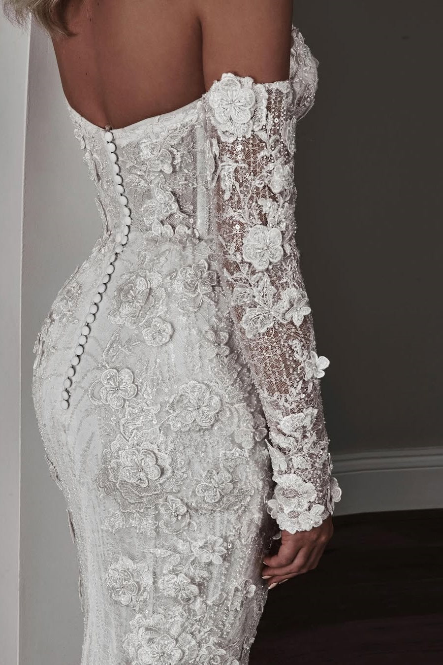 Dressystars Sweetheart Wedding Dress Mermaid 3D Flowers Beach Bridal Gown