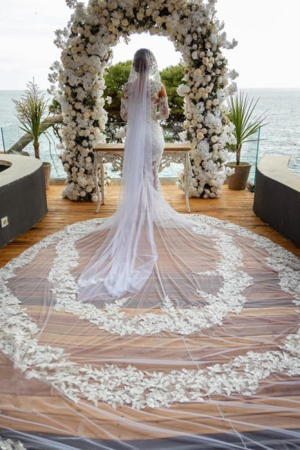 Dressystars White Wedding Dress Mermaid Off The Shoulder Lace Glitter Bridal Gown With Sleeves