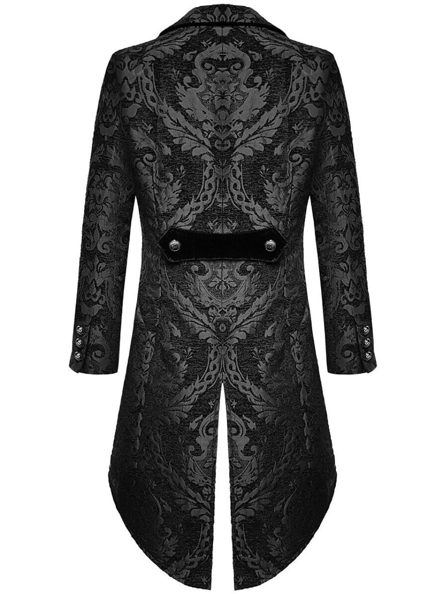 Exquisite Floral Tailcoat Suit For Men In Retro Style