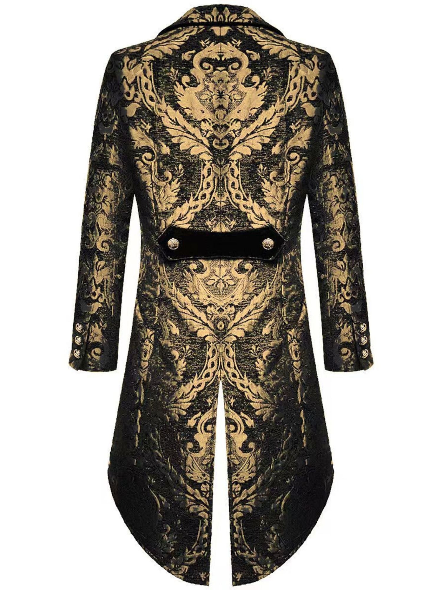Exquisite Floral Tailcoat Suit For Men In Retro Style