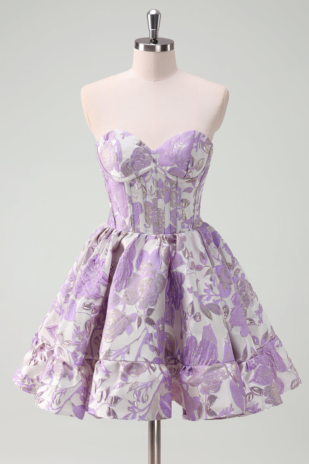 Fluffy Blue Homecoming Dresses Corset Strapless A Line Short Cocktail Dresses
