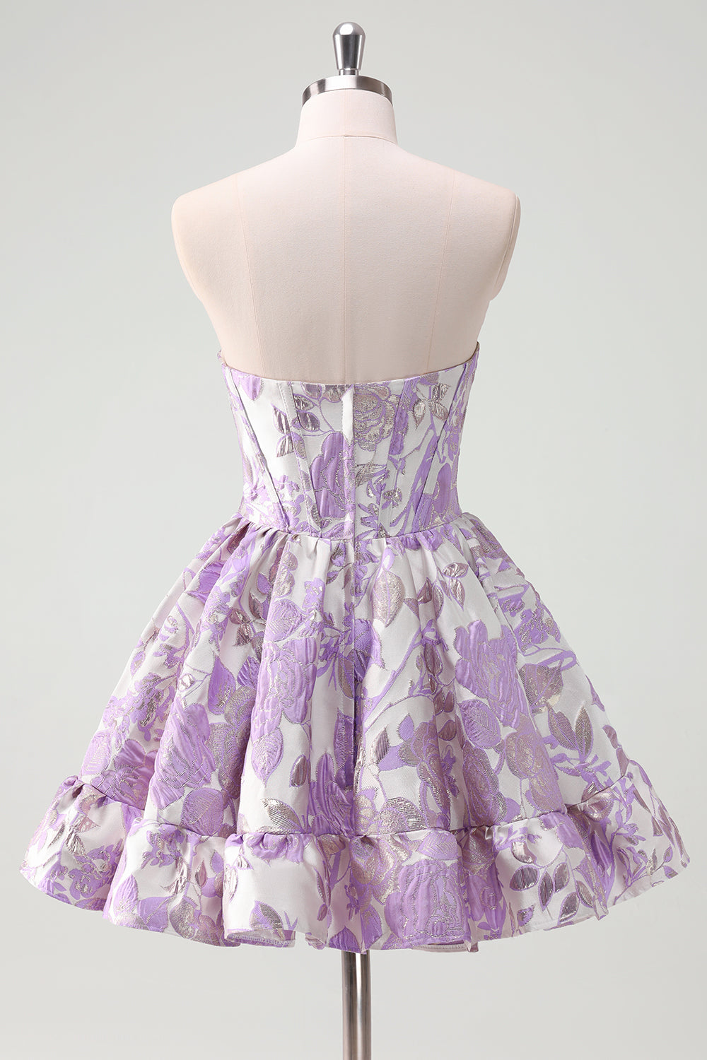 Fluffy Blue Homecoming Dresses Corset Strapless A Line Short Cocktail Dresses