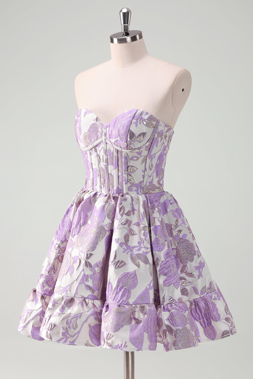Fluffy Blue Homecoming Dresses Corset Strapless A Line Short Cocktail Dresses
