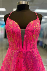Fuchsia Homecoming Dress A-Line Backless Short Prom Dress