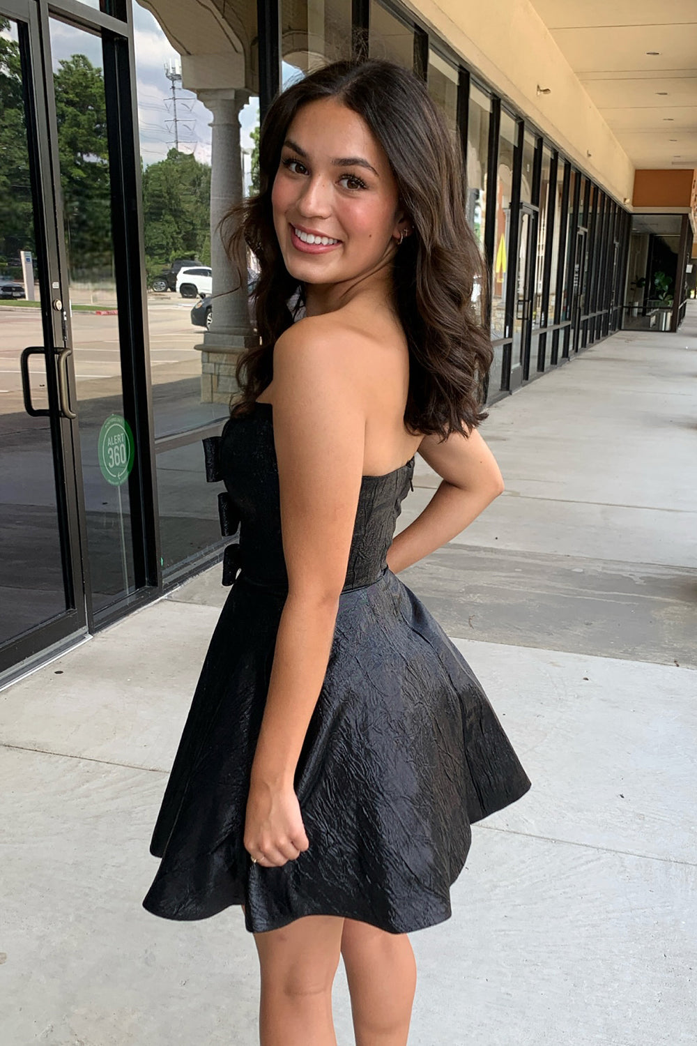 Fuchsia Homecoming Dresses A Line Short Cocktail Dresses With Bow
