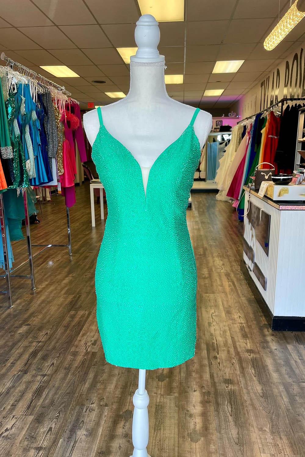 Fuchsia Homecoming Dresses Beaded Backless Tight Short Cocktail Dresses
