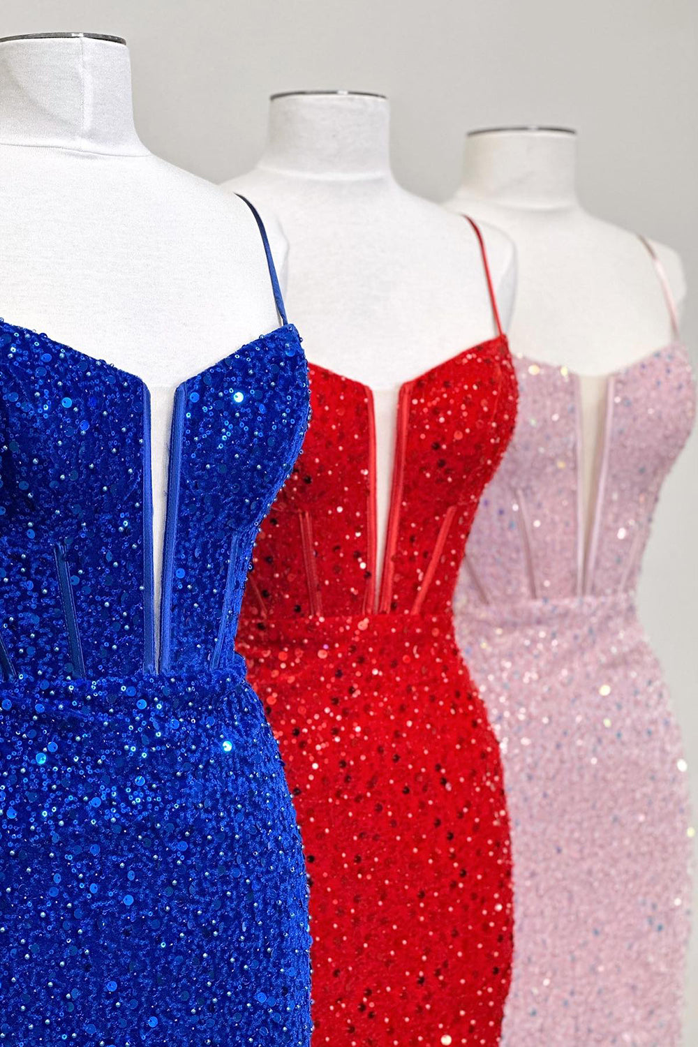 Fuchsia Homecoming Dresses Sequin Corset Tight Short Cocktail Dresses