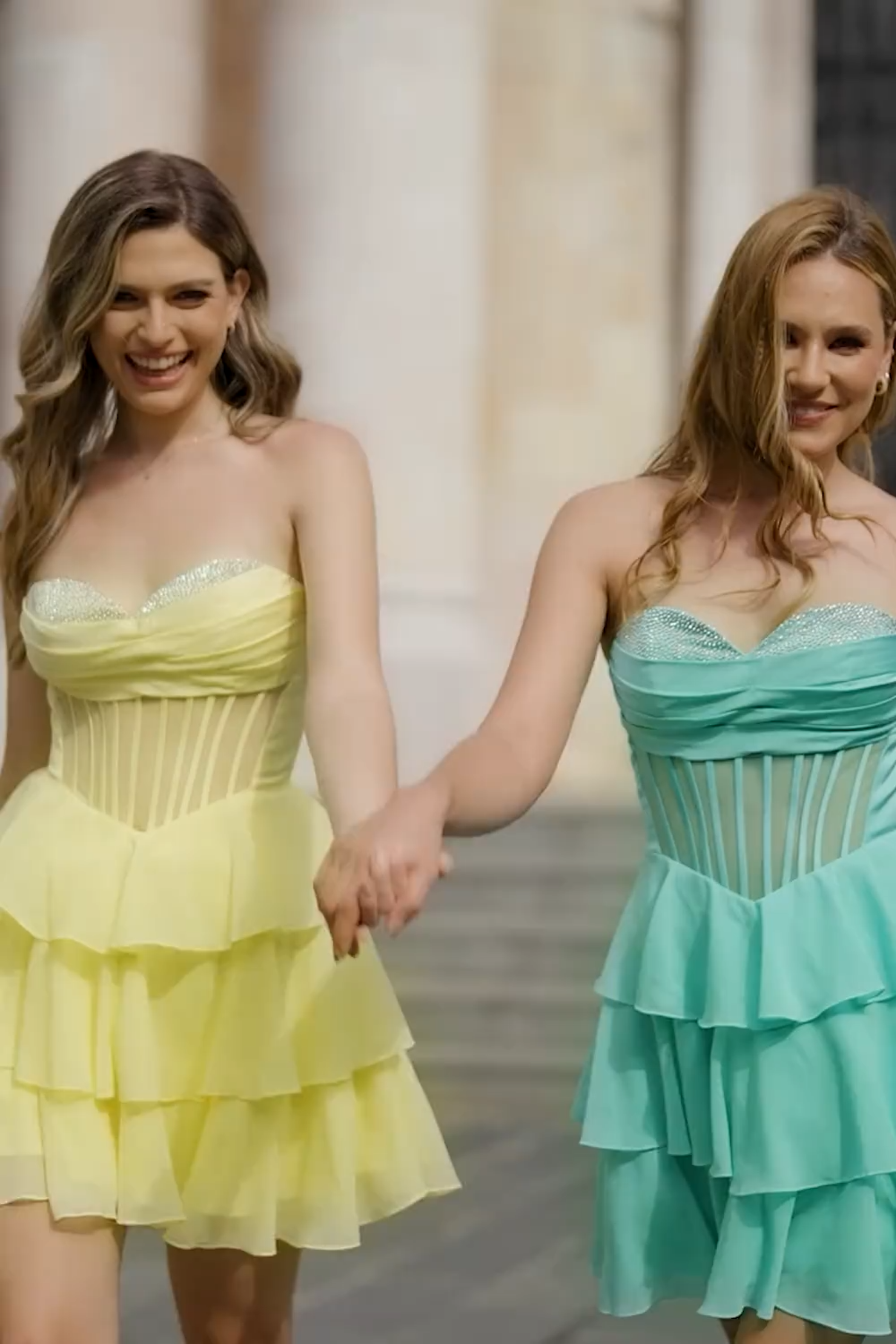 Fuchsia Ruffled Homecoming Dresses Sweetheart Short Corset Cocktail Dresses With Beading