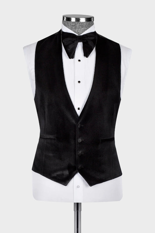 Generous Burgundy Peaked Lapel 3 Piece Sequins Prom Suit