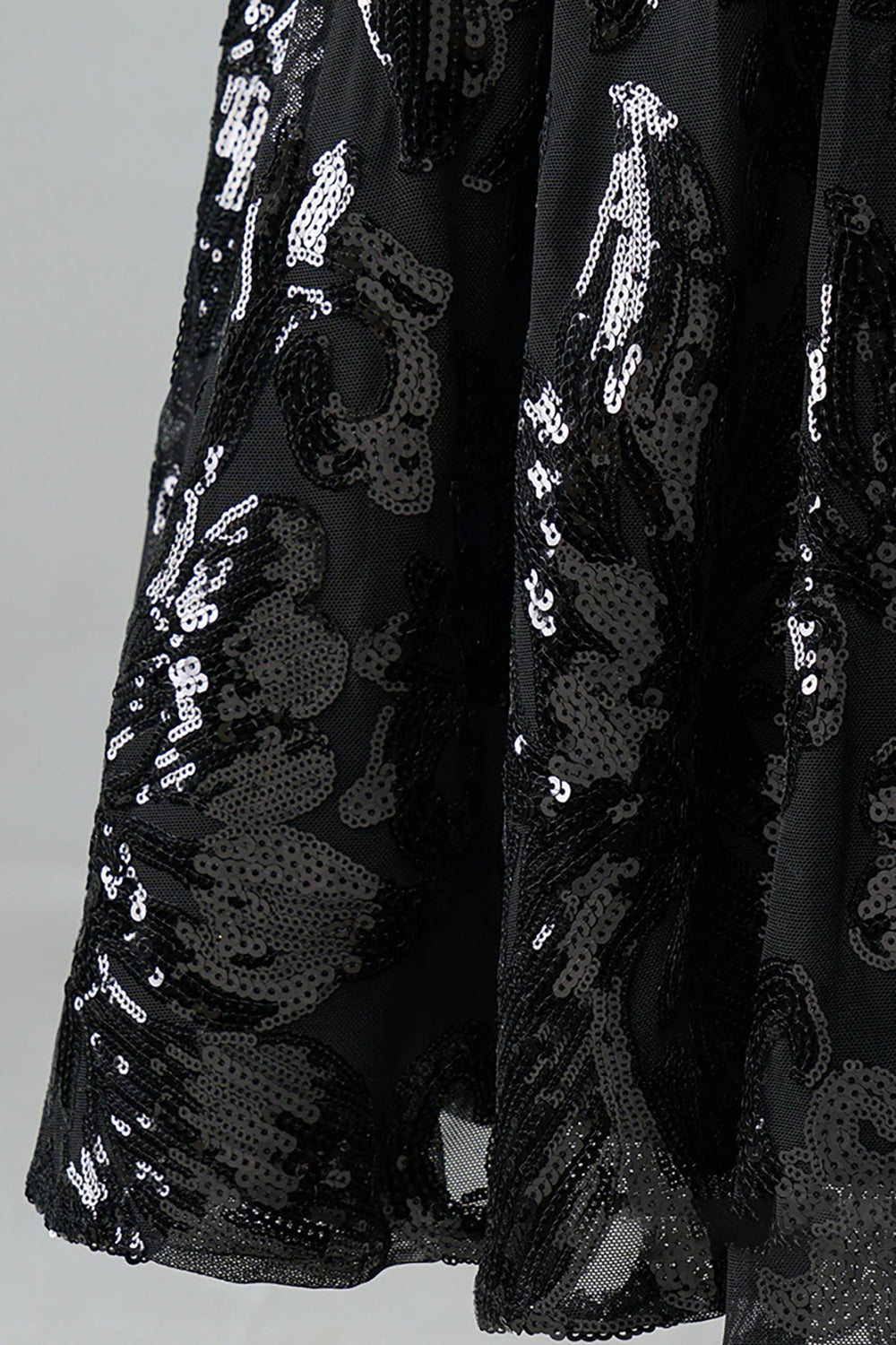 Glitter Black Homecoming Dresses Lace Sequin Cocktail Dresses