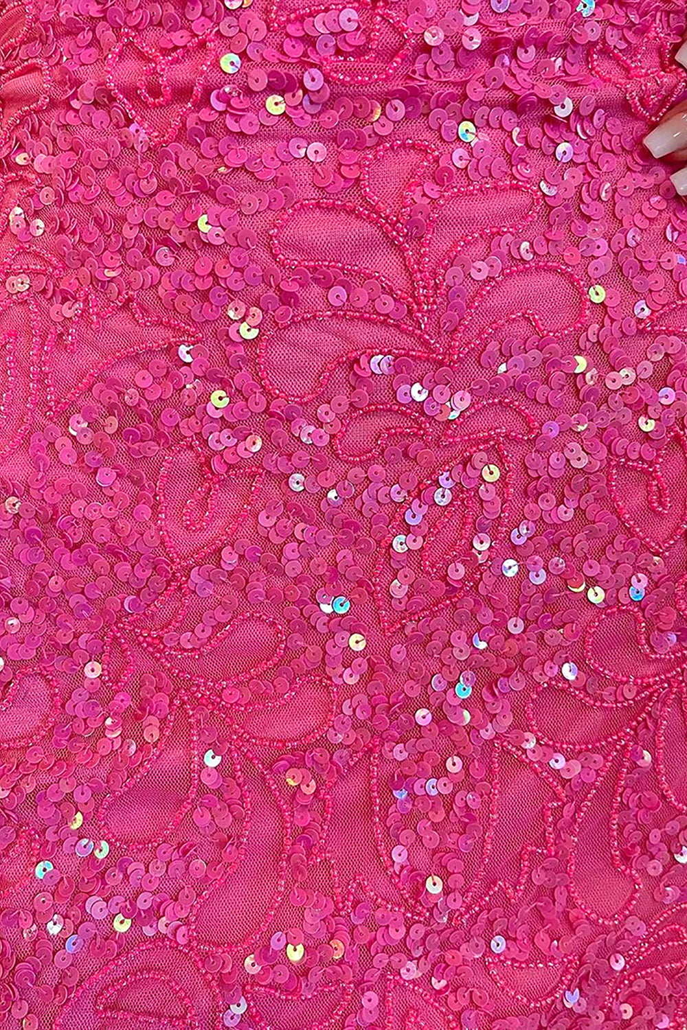Glitter Pink Homecoming Dresses Beaded Tight Sequin Short Cocktail Dresses