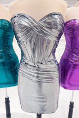 Golden Homecoming Dress Sweetheart Corset Tight Short Prom Dress