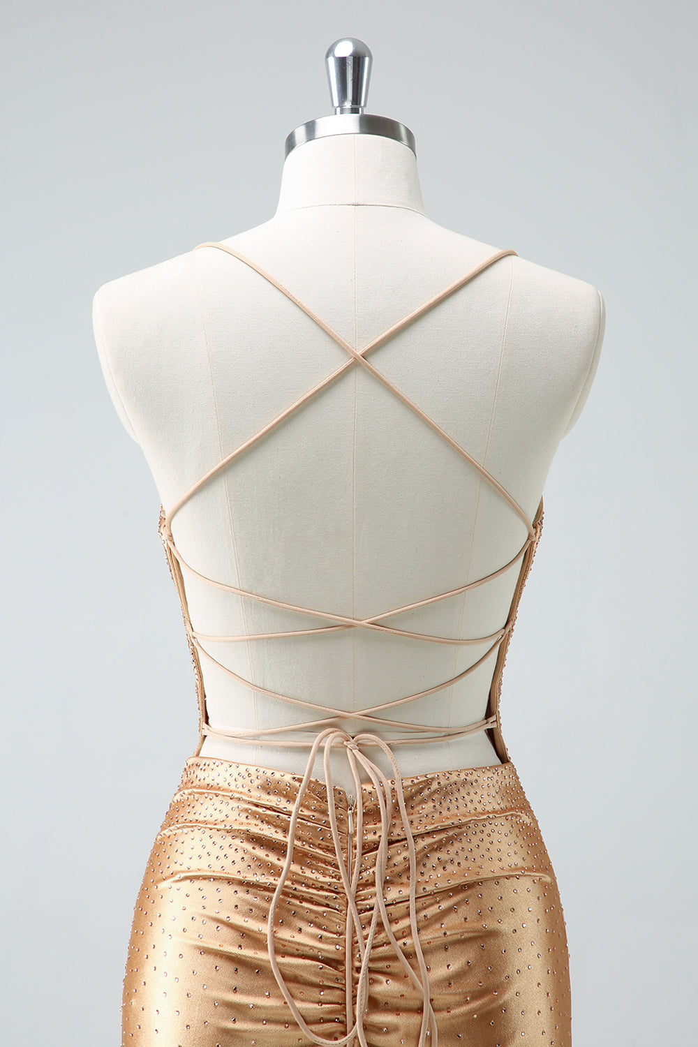 Golden Homecoming Dresses Beaded Tight Short Cocktail Dresses