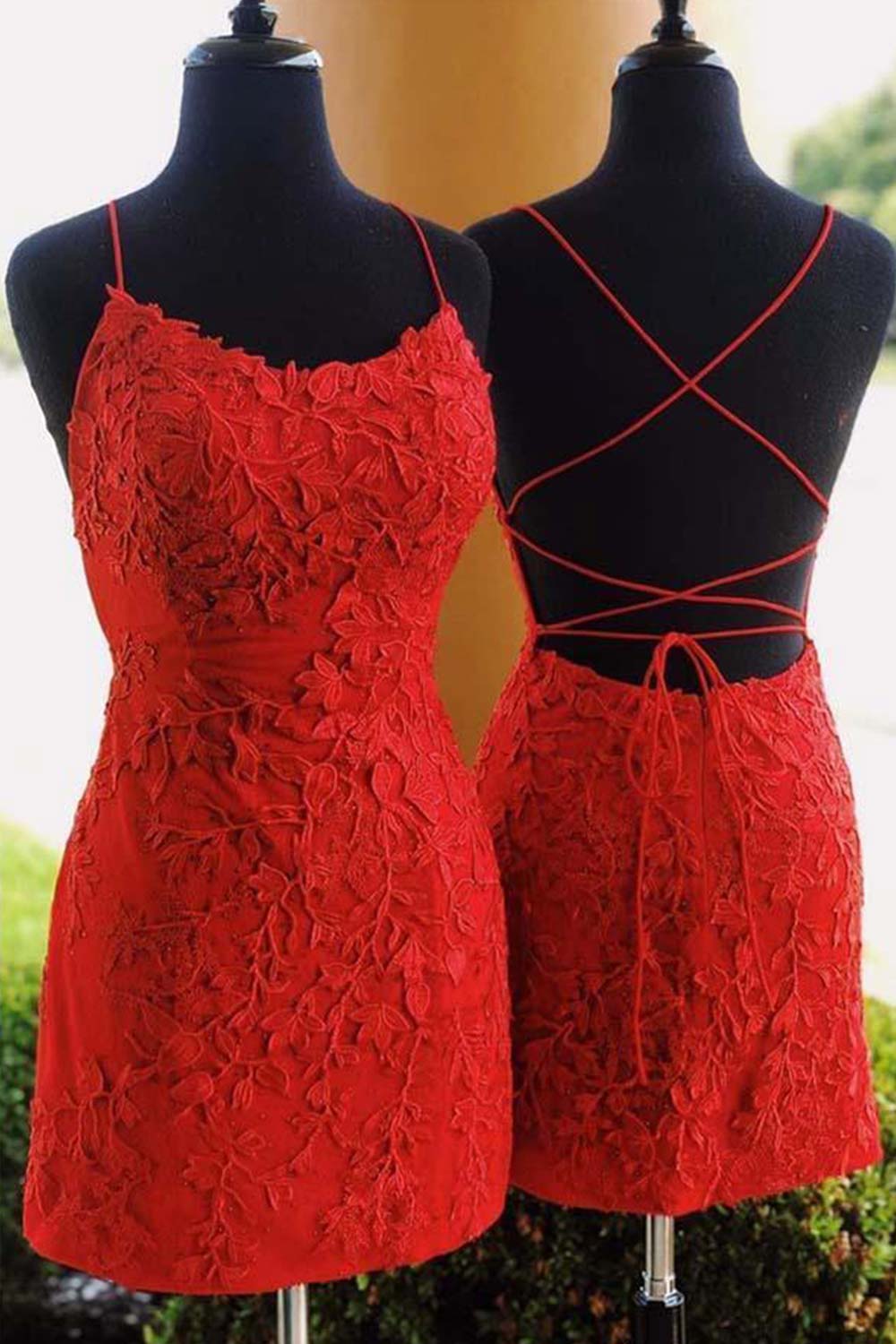 Green Homecoming Dresses Lace Tight Cocktail Dresses