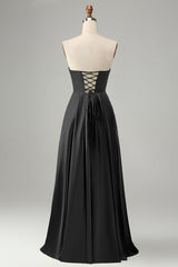 Green Keyhole Wedding Guest Dress A Line Sweetheart Long Prom Dress With Slit