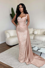 Green Mermaid Prom Dress Sweetheart Formal Dress With Sequins