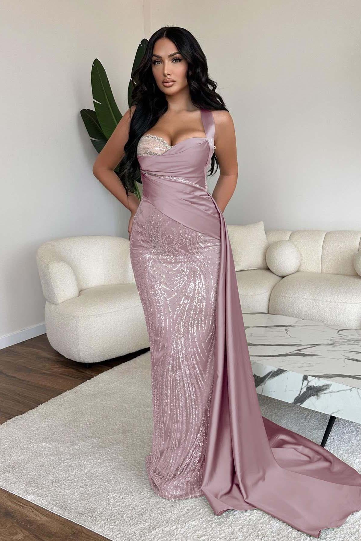 Green Mermaid Prom Dress Sweetheart Formal Dress With Sequins