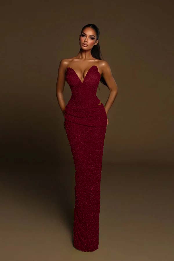 Green Mermaid Prom Dress Sweetheart Sleeveless Formal Dress With Sequins