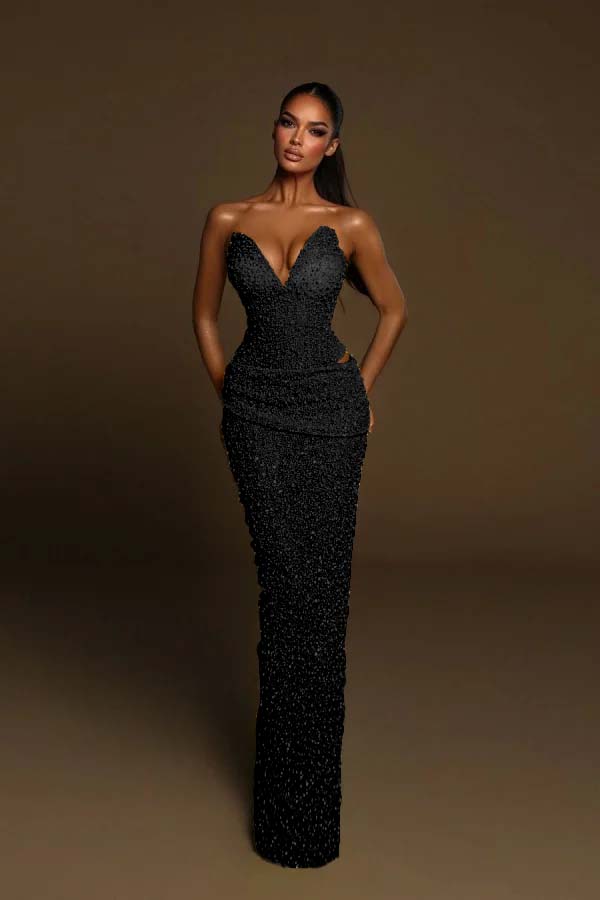 Green Mermaid Prom Dress Sweetheart Sleeveless Formal Dress With Sequins