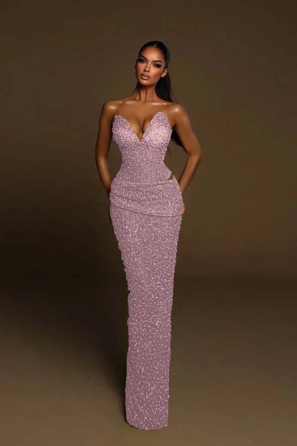 Green Mermaid Prom Dress Sweetheart Sleeveless Formal Dress With Sequins