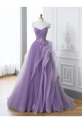 Green Prom Dress A Line Off the Shoulder Long Lace Evening Dress