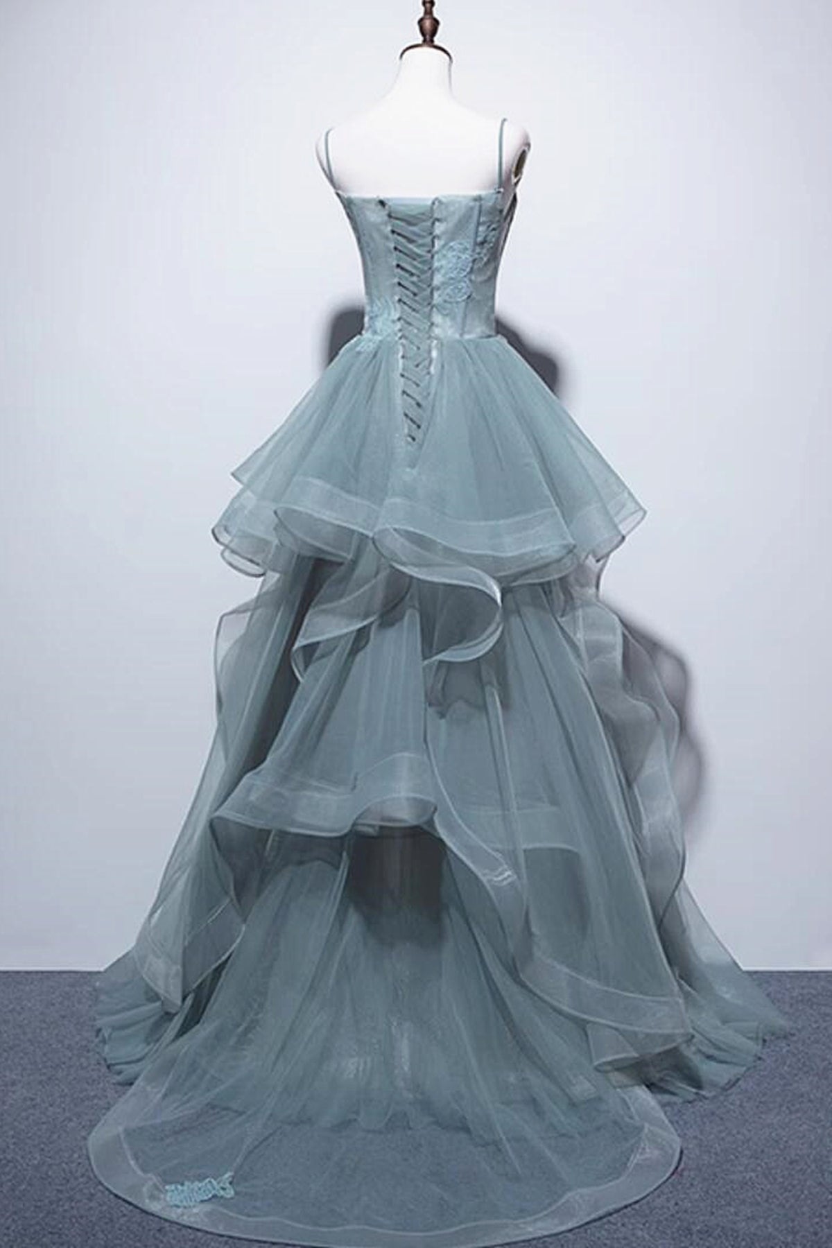 Green Prom Dress Lace Long Formal Evening Dress