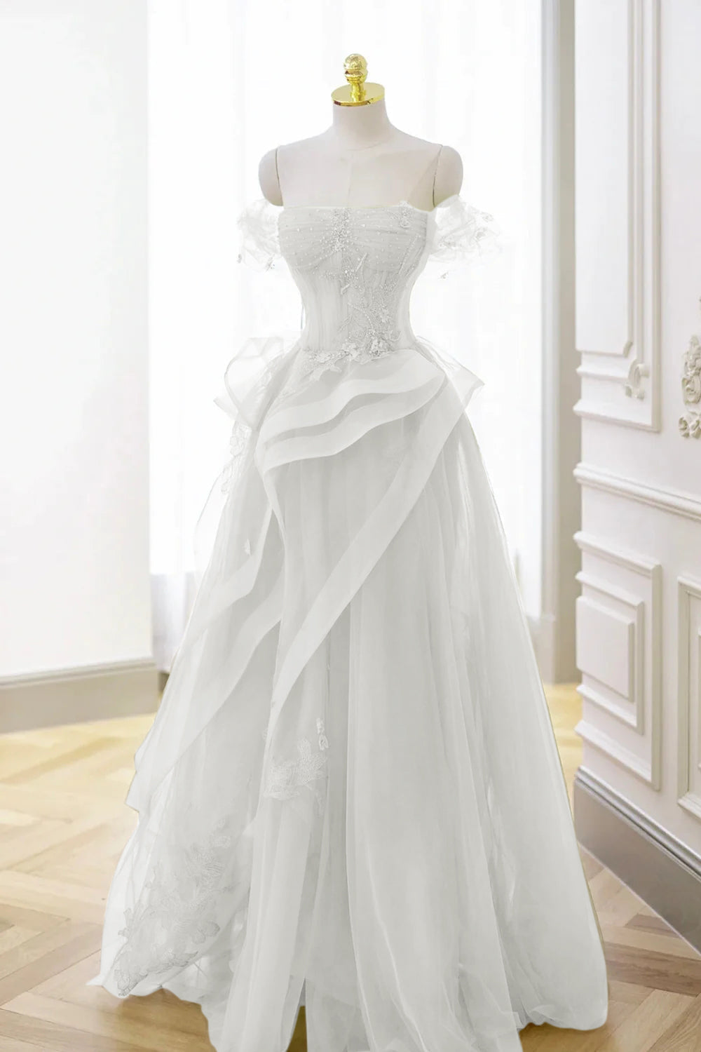 Green Prom Dress Tulle Lace Long Elegant Corset Formal Party Evening Dress