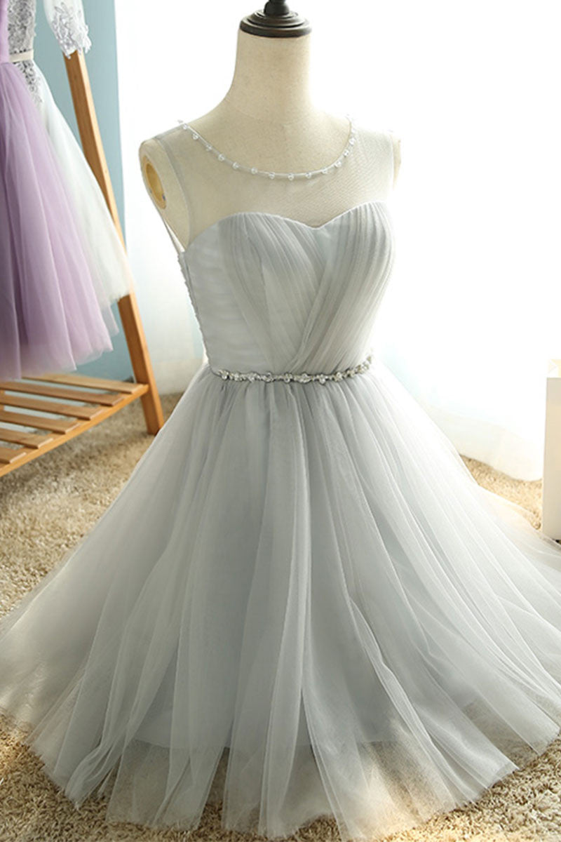 Handmade Bridesmaid DressCute Tulle Short Wedding Guest Dress