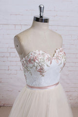 Handmade Lace Tulle Long Handmade Wedding Dress Lace Bridal Gown