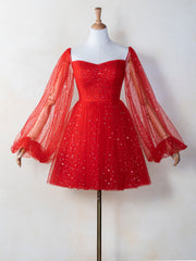 Heart Homecoming Dress shaped Neck Starlit Cloud Mini Length Short Party Cocktail Dress