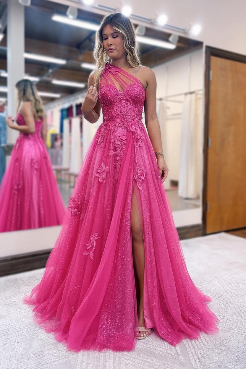 princess polly baby blue dress Prom Nails to Match Black Dress with Pink Shoes main image 1