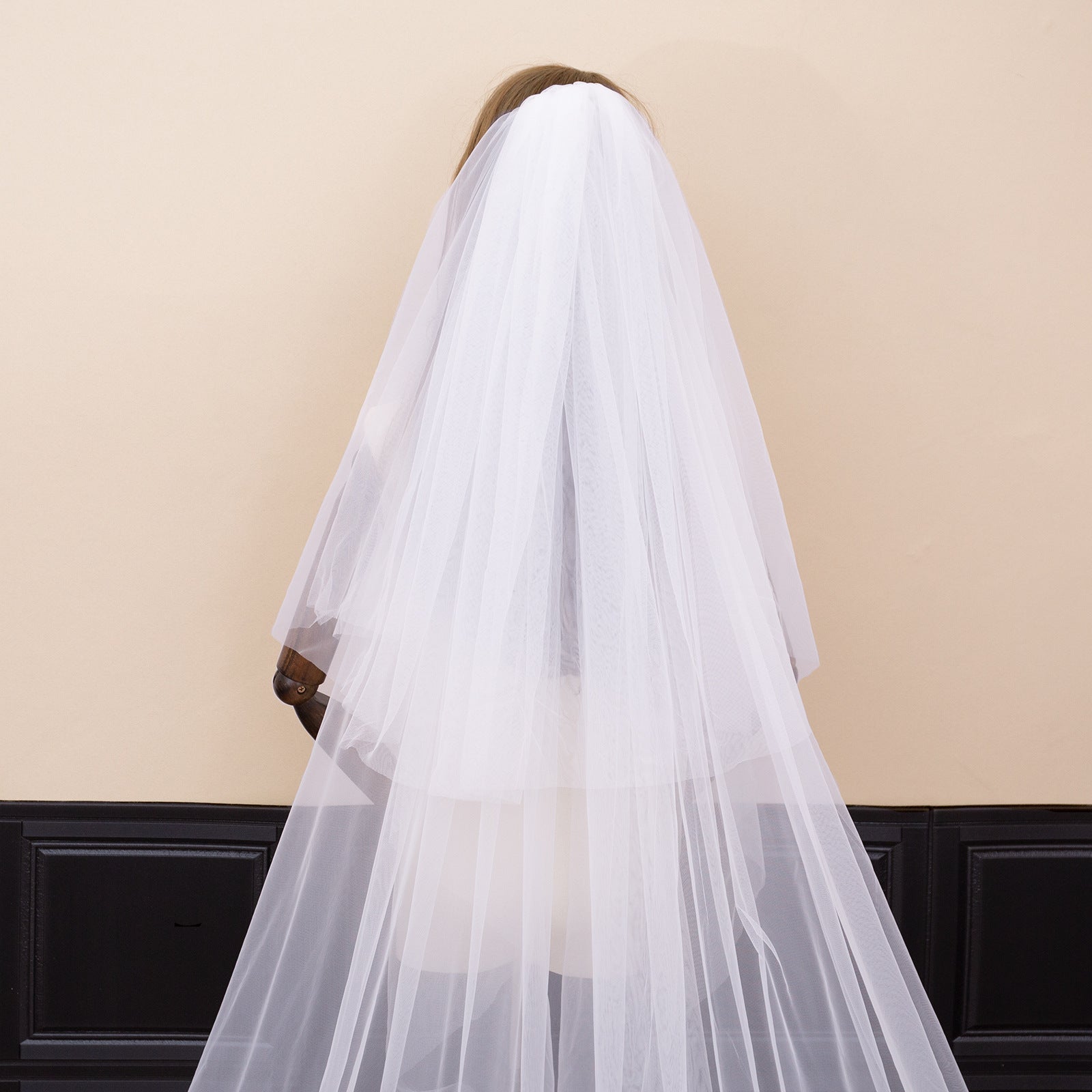 Ivory Long Wedding Veil