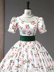 Ivory Prom Dress Ball Gown Long Formal Gown Evening Dress