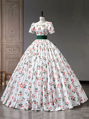 Ivory Prom Dress Ball Gown Long Formal Gown Evening Dress