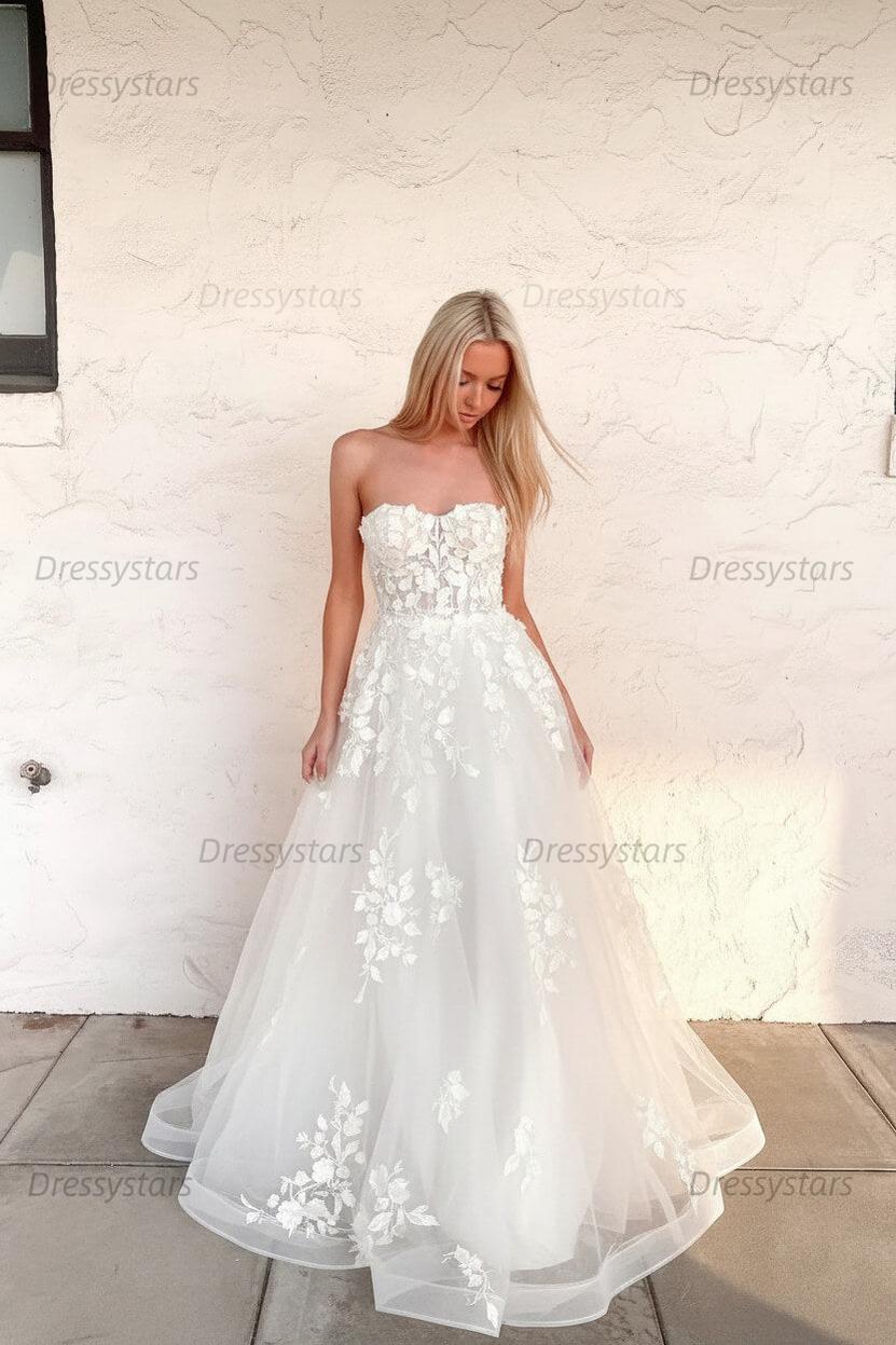 Orange Prom Dress Sweetheart Long Evening Dress with Appliques